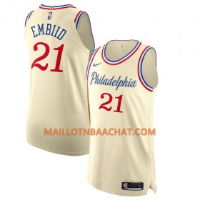 Maillot NBA Philadelphia 76ers Joel Embiid 21 Nike 2019-20 City Edition Swingman - Homme
